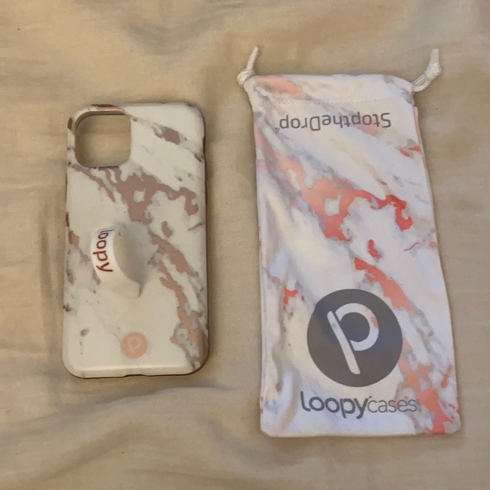 Loopy Pink Marble Phone Case